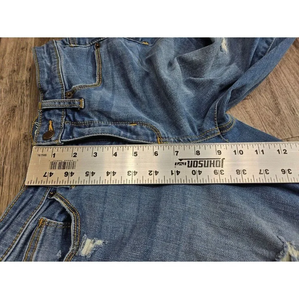 Universal Thread Womens Size 4 / 27 High Rise Skinny Distressed Denim Blue Jeans